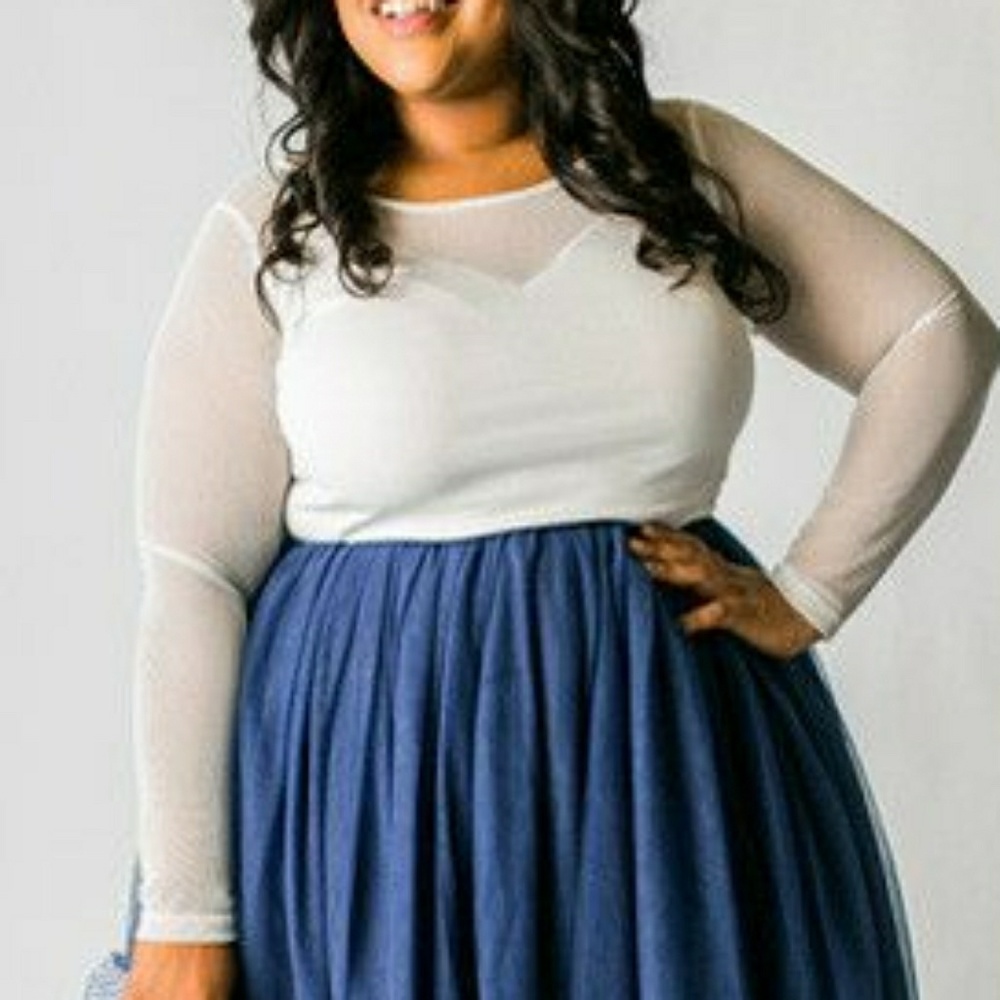 Society Plus White Long Sleeve Shirt